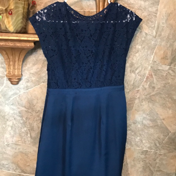 Tevolio. Navy blue dress lace top polyester bottom - Picture 7 of 8